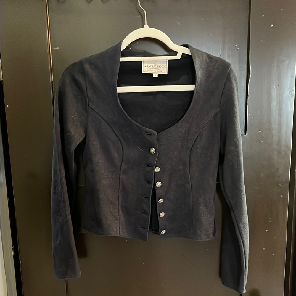 European Designer Dark Blue Sweater